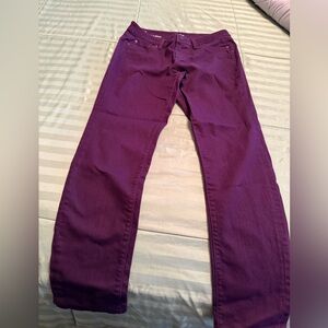 LOFT Deep Purple Modern Skinny Jeans
